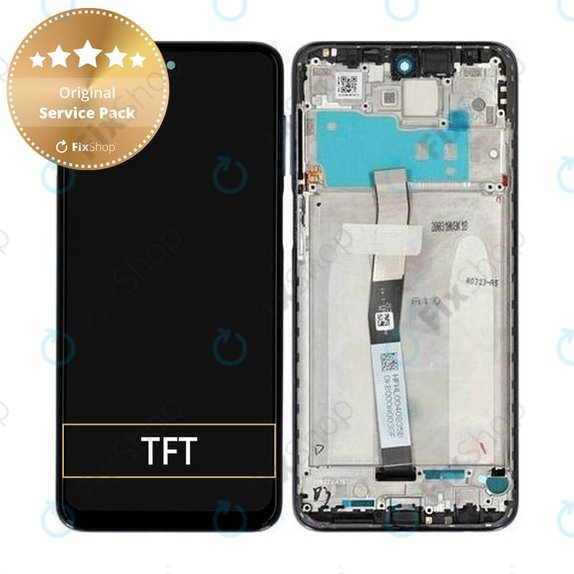 Συγκρότημα οθόνης για Xiaomi Redmi Note 9 Pro, Glacier White, Service Pack