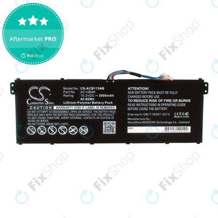 Μπαταρία για Acer Aspire 5, 7 E5, V3, Chromebook 11, 13, 15, 3000mAh, Li-Pol, 15.2V, AC14B18K, HQ