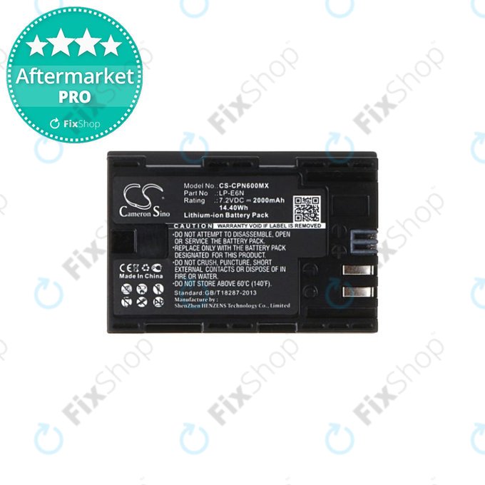 Battery για Canon EOS 5D | 5DS | 6 | 7 | 60 | 70 | R5 | R6 | LP-E6N | Li-Ion | 2000mAh | HQ