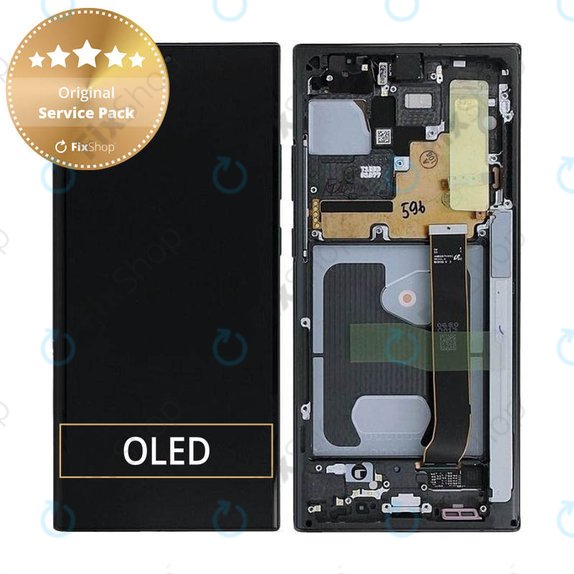 Συγκρότημα οθόνης για Samsung Note 20 Ultra, N986B, GH82-23596A, GH82-31461A, GH82-23621A, GH82-23622A, GH82-23597A, GH82-31454A, Mystic Black, Service Pack