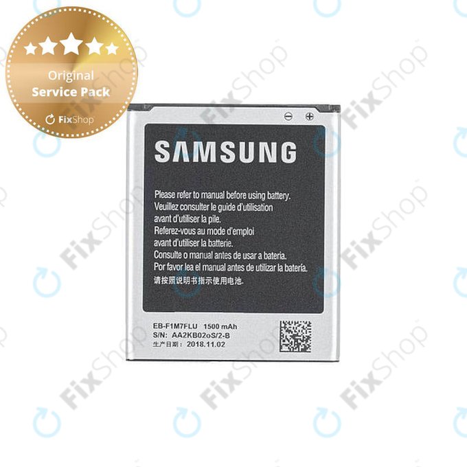 Μπαταρία για Samsung S3 Mini i8190, EB-F1M7FLU, 1500mAh, GH43-03795A, Service Pack