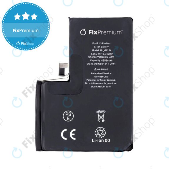 Μπαταρία για iPhone 13 Pro Max, A2653, 4352mAh, FixPremium
