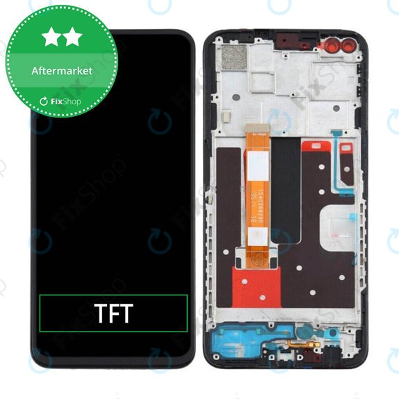 Συγκρότημα οθόνης για Oppo Reno 4 Z 5G, Ink Black, Aftermarket