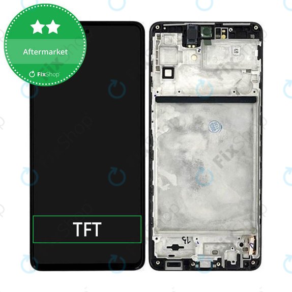 Συγκρότημα οθόνης για Samsung M53 5G, M536B, Black, Aftermarket