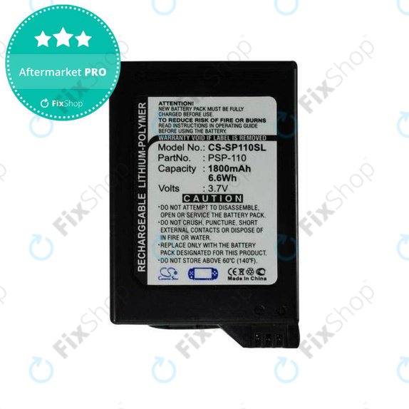 Μπαταρία για Sony Playstation Portable 1000, PSP-110, 1800mAh, HQ