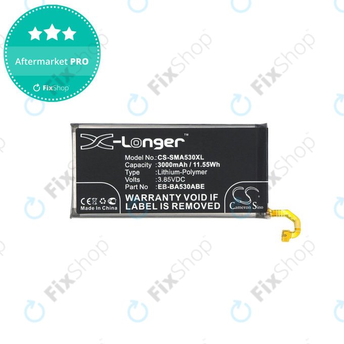 Μπαταρία για Samsung A8 A530F (2018), 3000mAh, Li-Pol, 3.85 V, EB-BA530ABE, HQ