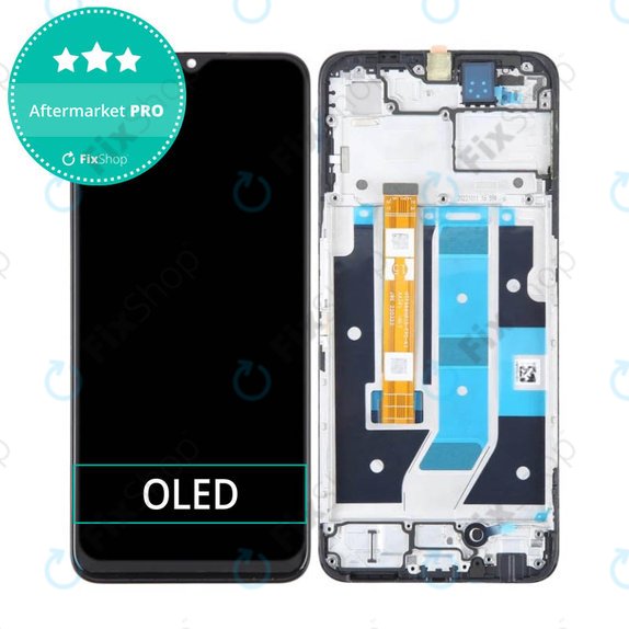 Συγκρότημα οθόνης για Oppo A78 4G, CPH2565, Mist Black