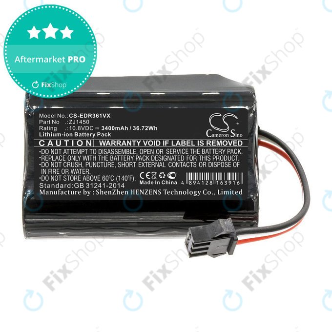 Μπαταρία για Ecovacs Deebot Slim, D36, 3400mAh, Li-Ion, 10.8V, ZJ1450, HQ