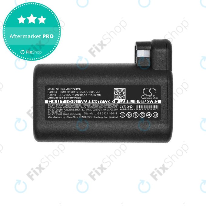Μπαταρία για AEG RX-series, Electrolux E, P-series, S91-0400410-SU2, OSBP72LI, OSBP72LI25, 7.2V, 2000mAh, HQ