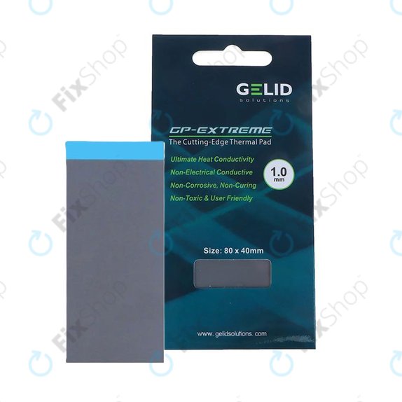 Θερμοαγώγιμο pad GELID GP-Extreme, 12 W/mK, 80 × 40 × 1.0mm