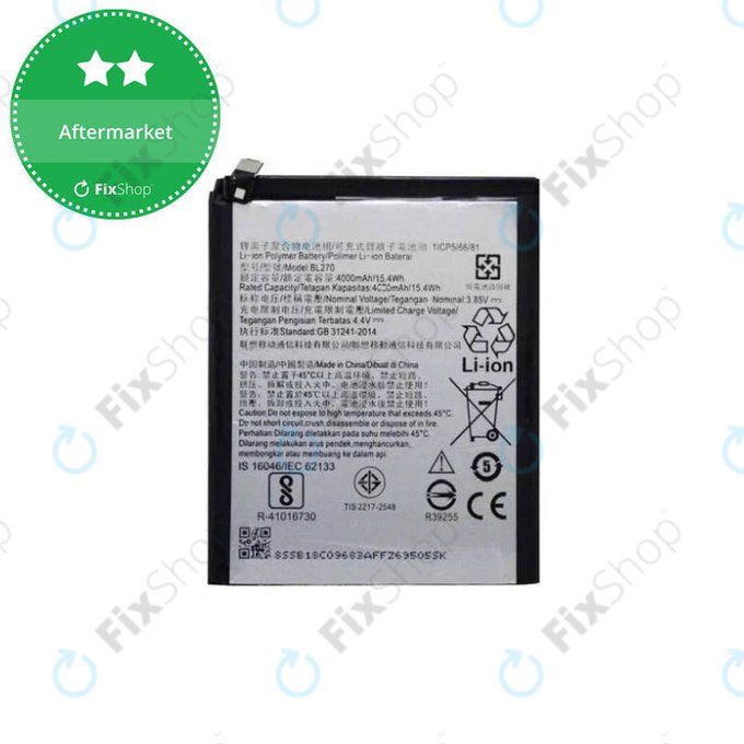 Μπαταρία για Motorola Moto G6 Play XT1922, Lenovo K6 Note, Moto E5 XT1944, BL270, 4000mAh