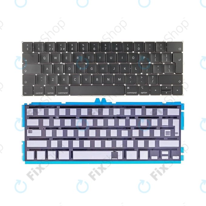 Πληκτρολόγιο + Backlight UK/EU για MacBook Pro 13" A1989 (2018 - 2019) | 15" A1990 (2018)