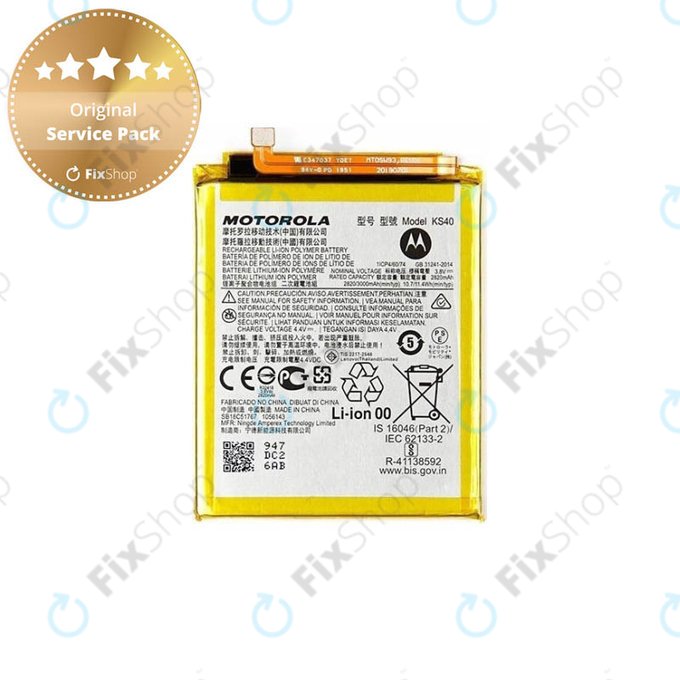 Battery για Motorola Moto E6i | E6 Play | E6s | E6s Plus | KS40 | 3000mAh | SB18C85292 | SB18C51766 | Service Pack