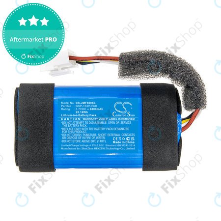 Μπαταρία για JBL Flip 6, 6800mAh, Li-Ion, 3.7V, GSP-1S2P-F6D, HQ