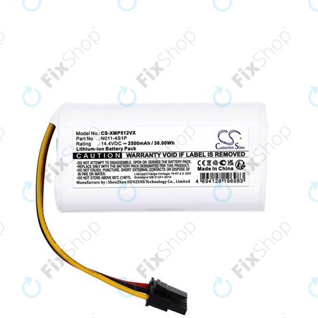 Μπαταρία για Xiaomi Mi Robot vacuum Mop 2 Lite, 2500mAh, Li-ion, 14.4V, 260V-4S1P, HQ