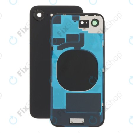 Πίσω Κάλυμμα Γυαλί + Φακός Κάμερας για iPhone 16e | Μαύρο | Black
