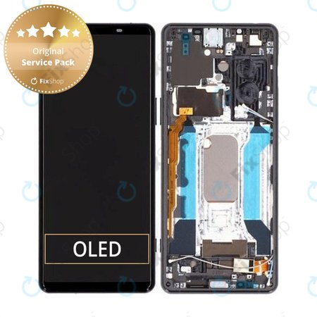 OLED/LCD Display Assembly για Sony Xperia 5 III | Μαύρο, Black | Service Pack