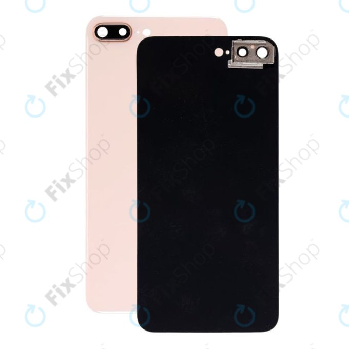 Πίσω Κάλυμμα Γυαλί με Θήκη Κάμερας για iPhone 8 Plus | Χρυσαφί | Gold