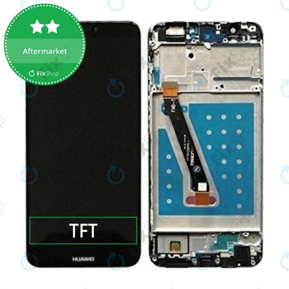 Συγκρότημα οθόνης για Huawei P Smart, Μαύρο, Black, Aftermarket