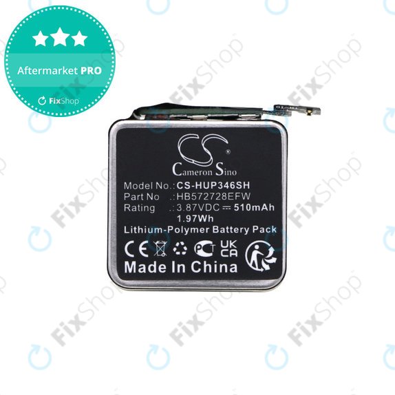 Μπαταρία για Huawei Watch GT3 Pro 46mm, 510mAh, Li-Pol, 3.87V, HB572728EFW, HQ