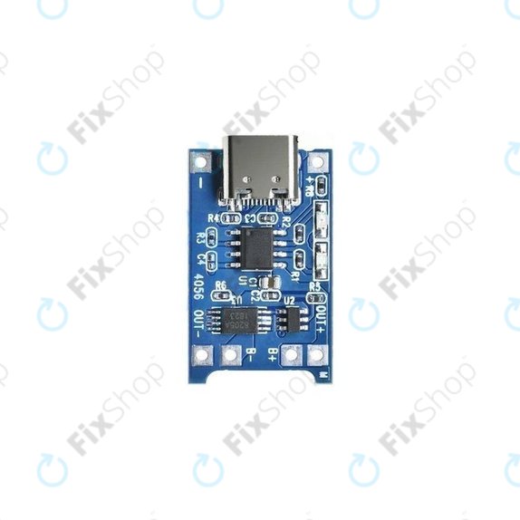 Μονάδα φόρτισης TP4056 για μπαταρία Li-ion 18650, USB-C, 1 A