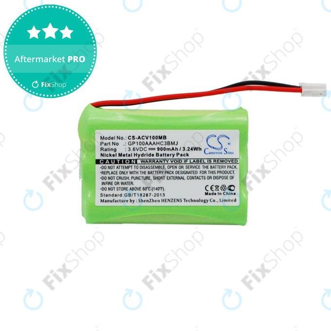 Μπαταρία για Audioline Baby Care V100, 900mAh, Ni-MH, 3.6V, GP100AAAHC3BMJ, HQ