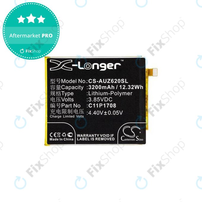 Battery για Asus Zenfone 5 ZE620KL | 5 A500CG | C11P1708 | 3200mAh | HQ