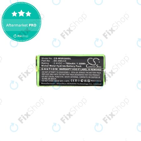 Μπαταρία για Waterpik 900 Sonic Toothbrush, Sensonic Plus Sr-3000, 700mAh, Ni-MH, 2.4V, BK-4MCCE, HQ
