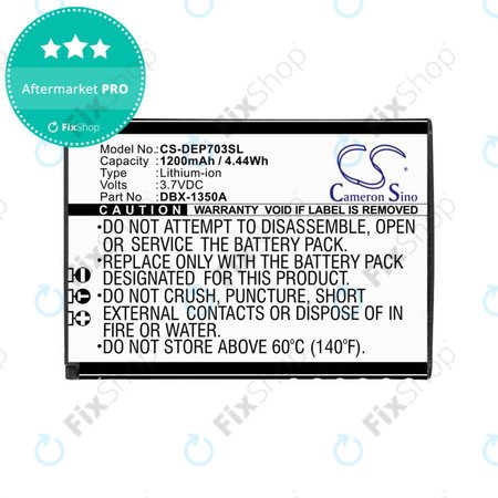 Μπαταρία για Doro 7030, 7031, DFC-0270, 7080, 1200mAh, Li-Ion, 3.7V, DBX-1350A, HQ