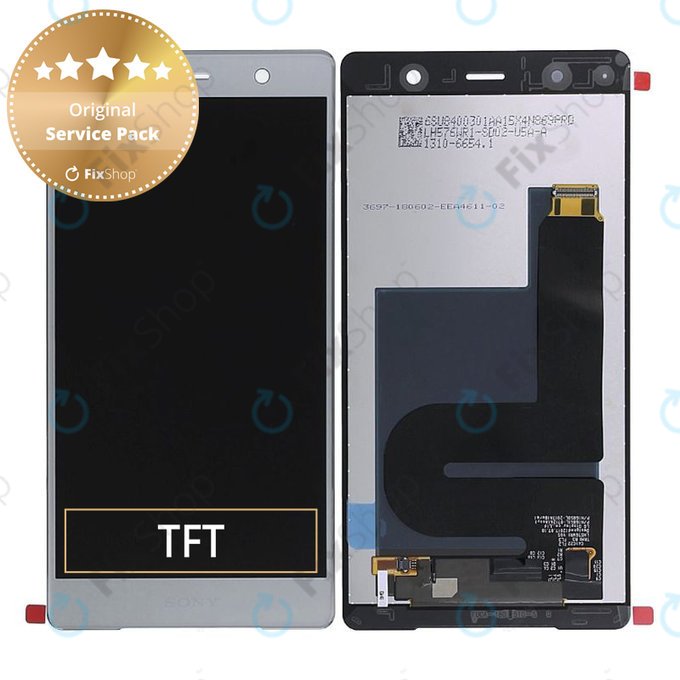 LCD Display με Touch Screen για Sony Xperia XZ2 Premium | Chrome Silver | 1310-6654 | Service Pack