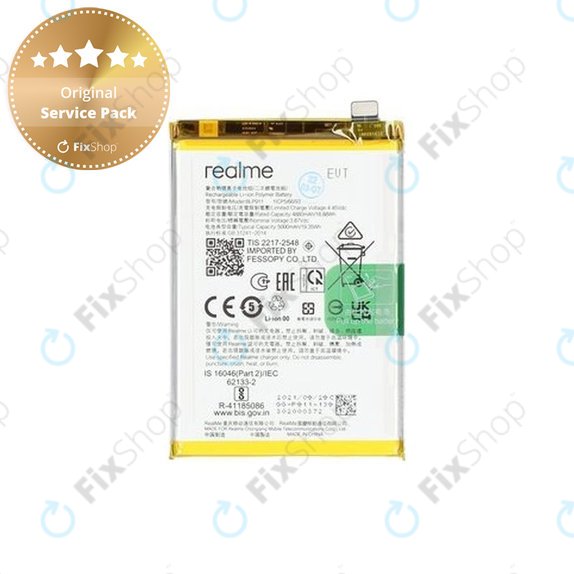 Μπαταρία για Realme 9i, 9 Pro, BLP911, 4200013, 5000mAh, Service Pack