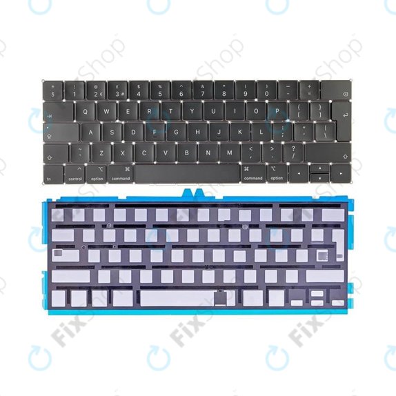 Πληκτρολόγιο + Backlight UK/EU για MacBook Pro 13" A1989 (2018 - 2019) | 15" A1990 (2018)