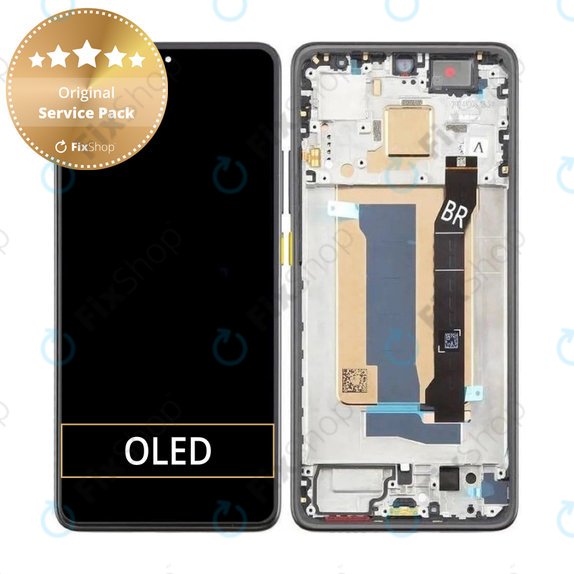 Οθόνη για Xiaomi Poco X7 Pro, Αφής με πλαίσιο, Yellow, 56000100O1000, Genuine Service Pack