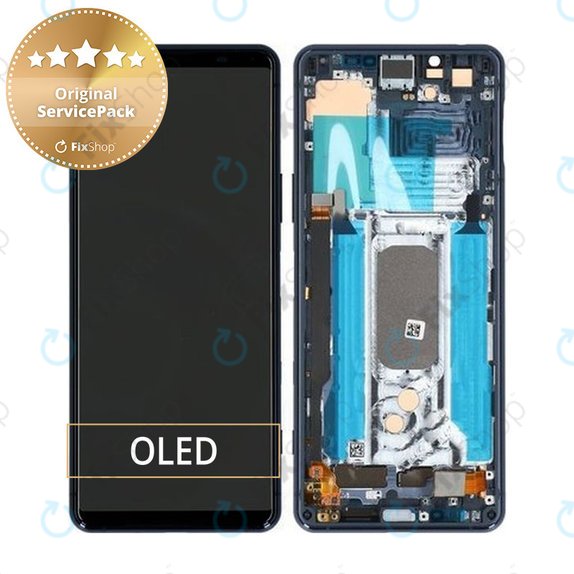 Συγκρότημα οθόνης για Sony Xperia 5 II, Μπλε, Blue, Service Pack