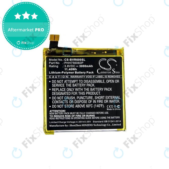 Battery για iGet Blackview BV6000 | PHH756060P | 3000mAh | HQ