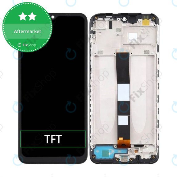 Συγκρότημα οθόνης για Xiaomi Redmi 9A, Redmi 9AT, Redmi 9C, Μαύρο, Black, Aftermarket