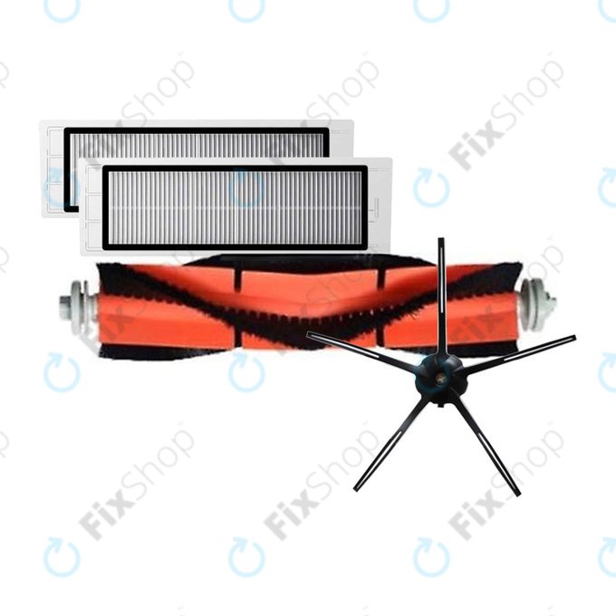 Standard Σετ (Μαύρο) για Xiaomi Roborock S5 Max | S6 | S6 MaxV | S6 Pure | Xiaowa E3 | Μαύρο | Black