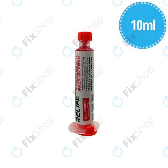 UV Curable Solder Mask Relife RL-UVH900R - 10ml | Red