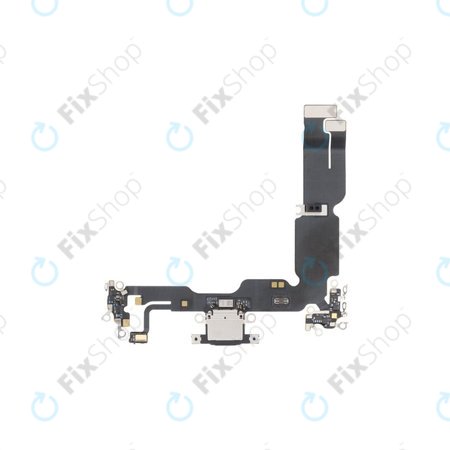 Επαφές Φόρτισης + Καλώδιο Flex για iPhone 15 Plus | Μαύρο | Black