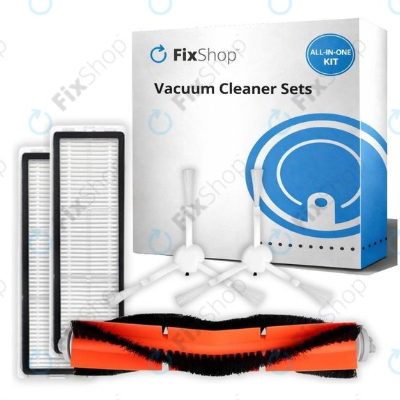 Σετ ανταλλακτικών για Xiaomi Mi Robot Vacuum Mop (Mijia 1C), 2 (Mijia 2C) 2 Pro+ (Mijia 1T) (1x Κύρια βούρτσα, 2x Φίλτρο, 2x Πλαϊνή Βούρτσα)