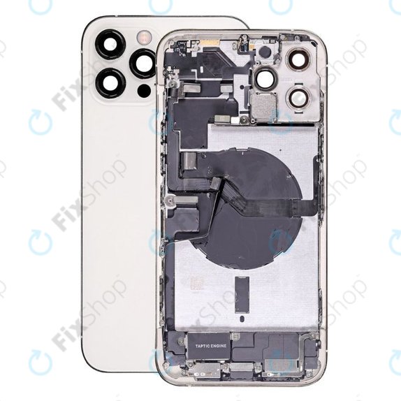 Πίσω Κάλυμμα με Μικρά Ανταλλακτικά για iPhone 12 Pro Max | Ασημί | Silver