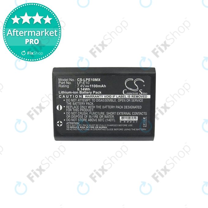 Battery για Canon EOS 1100D | 1200D | Kiss X50 | Rebel T3 | T5 | LP-E10 | Li-Ion | 1100mAh | HQ