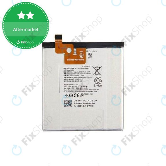 Μπαταρία για Lenovo VIBE Z2, BL230, 3000mAh