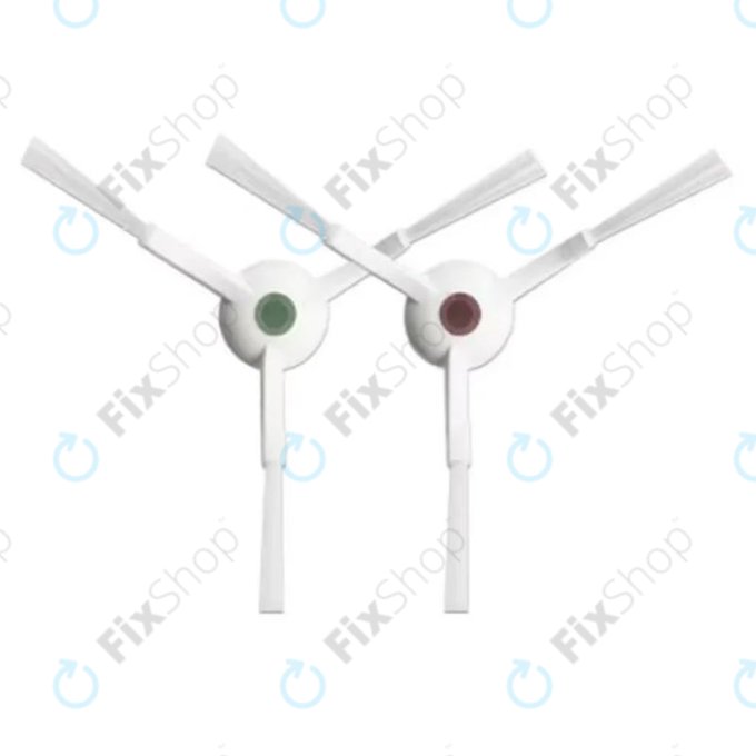 Πλαϊνή Βούρτσα (2τμχ) για Ecovacs Deebot N-series | T-series | Ozmo-series | X-series | Λευκό | White