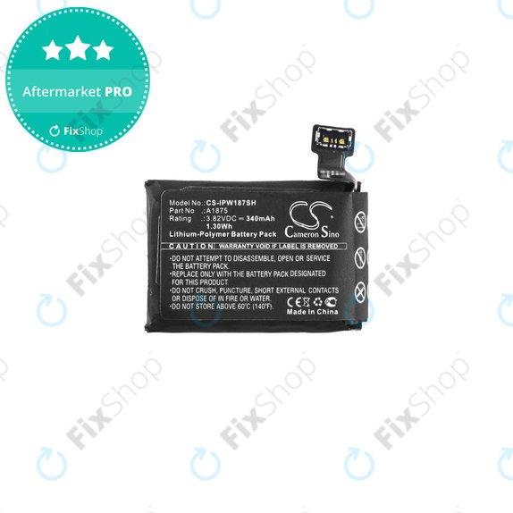Μπαταρία για Apple Watch 3 42 mm, 340mAh, GPS Version, Li-Pol, 3.82 V, A1875, HQ