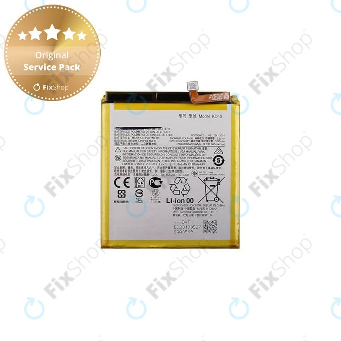 Μπαταρία για Motorola Moto G8 Plus, SB18C52857, KD40, 4000mAh, Service Pack