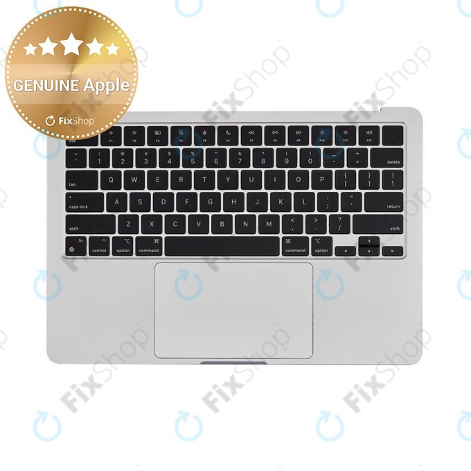Άνω πλαίσιο πληκτρολογίου για MacBook Air 13", A3113 (2024), με πληκτρολόγιο US και μπαταρία, Silver, 661-40228, Genuine Apple