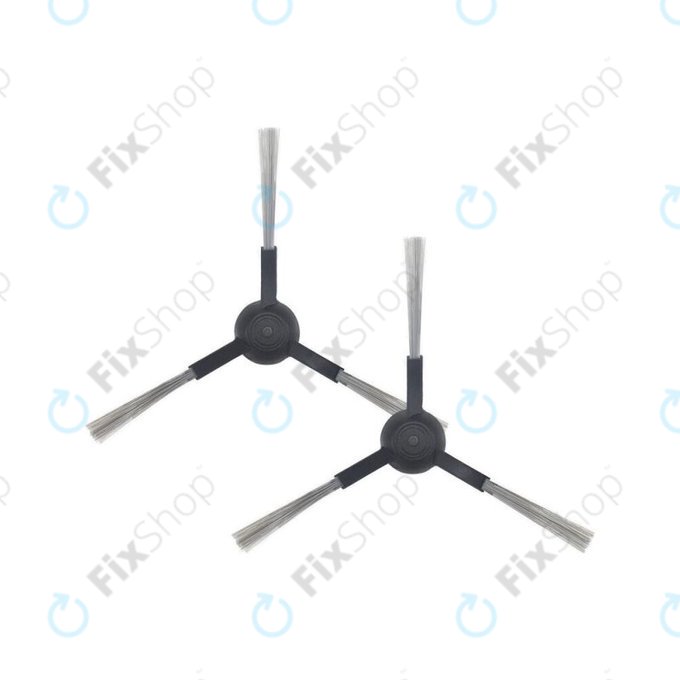 Πλαϊνή Βούρτσα (2τμχ) για Xiaomi Viomi S9 | Lydsto R1 | Proscenic M7 Pro | M8 Pro | Μαύρο | Black