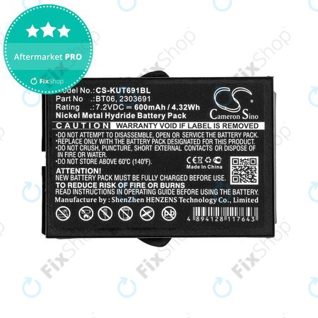 Μπαταρία για Ikusi TM60, 61, 62, 600mAh, Ni-MH, 7.2V, BT06, HQ