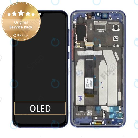 Συγκρότημα οθόνης για Xiaomi Mi 9 SE, Ocean Blue, Service Pack